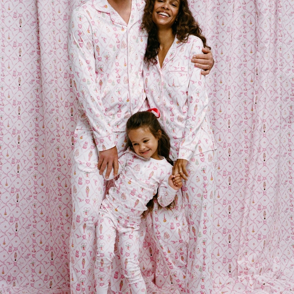 FAMILY SET OF Roller Rabbit X Love Shack Fancy Sugar Plum Lattice Pajamas